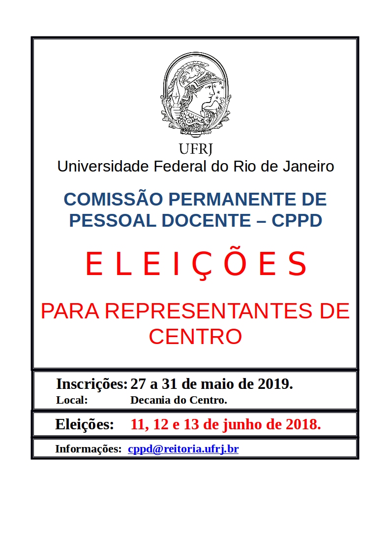 Cartaz chamada para eleicao 2019